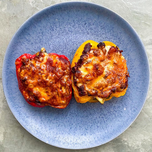 5 Minute Meals: Vegetarian Super Stuffed Peppers