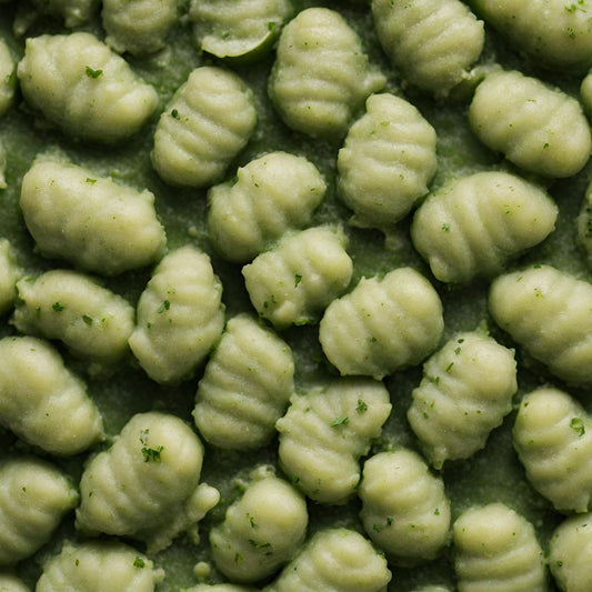 Spinach Gnocchi with Tomato & Garlic