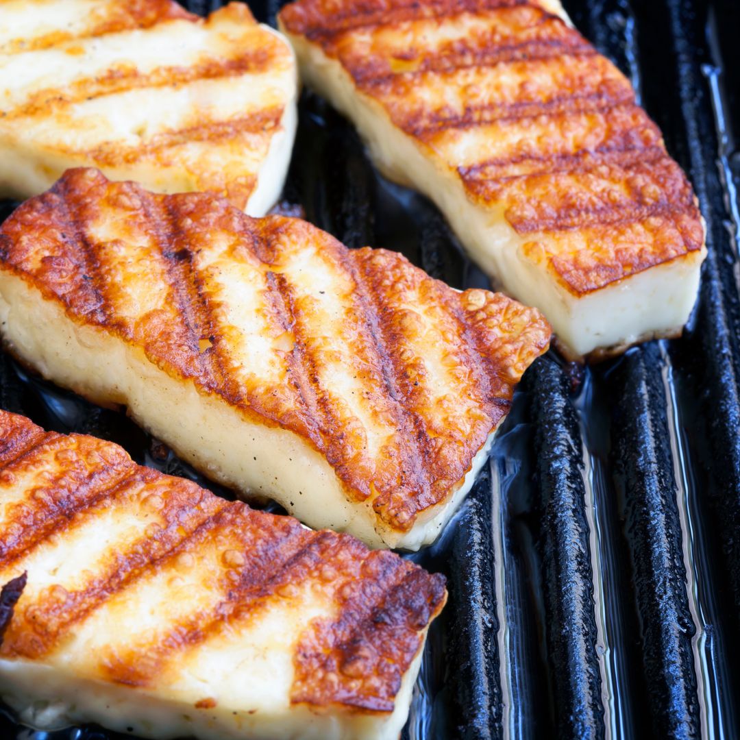 fried halloumi